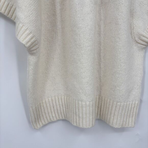 Anthropologie Butterfly Sleeve Sweater in Cream, Size Small, Italy - Picture 7 of 12